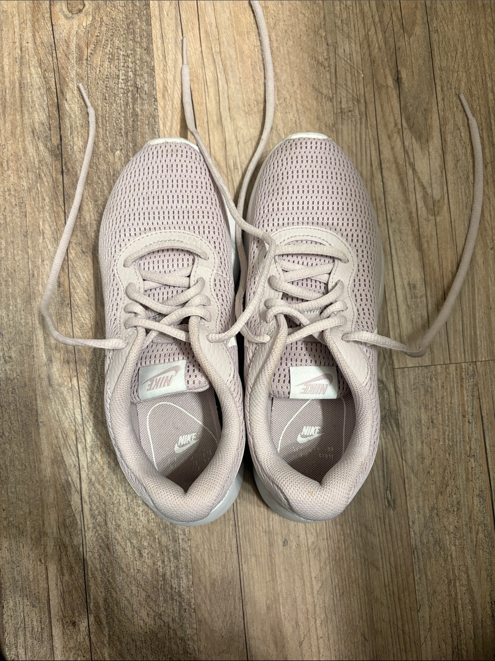 Nike Women's Lightweight Lace-Up Running Sneakers in Pale Pink